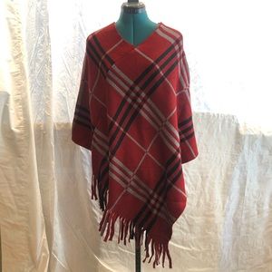 White Mark Poncho Sweater new w/tag